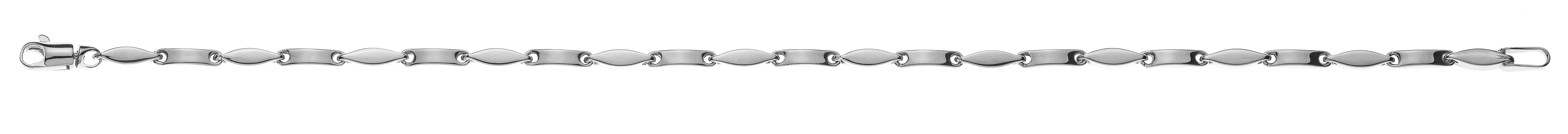 Armband Weissgold 750 Fantasie poliert 2.3mm 19cm