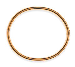 Armreif Rotgold 750 mit Scharnier oval 6x3.6mm