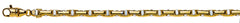 Collier Bicolor Stäbchenanker Gelb-/Weissgold 750 5.0mm 50cm
