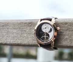 Residencewatches Yin Yang Automatik Rosegold, 44mm Herrenuhr