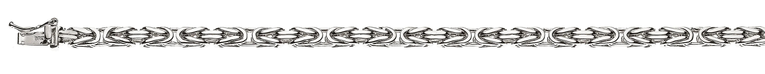 Armband Königskette klassisch Weissgold 750 ca. 4.0mm x 22cm