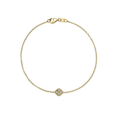 Bracelet en or jaune 18 carats - 750 avec diamants - BL0000674