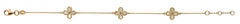Armband Gelbgold 375 mit drei Perlmutt Klee Elementen