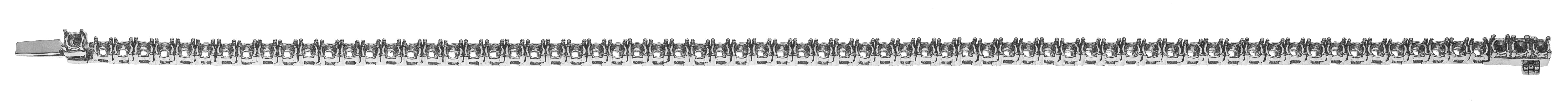 Armband Rohling Weissgold 750 fuer 76 Brillanten 0,07 ct.
