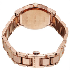 Montre chronographe unisexe Burberry en or rose « The City » - BU9353