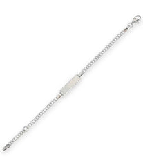 Baby Kinder Weissgold 750 ID-Bracelet mit Gratis Gravur - WB-498/18