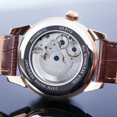 Residencewatches Yin Yang Automatik Rosegold, 44mm Herrenuhr