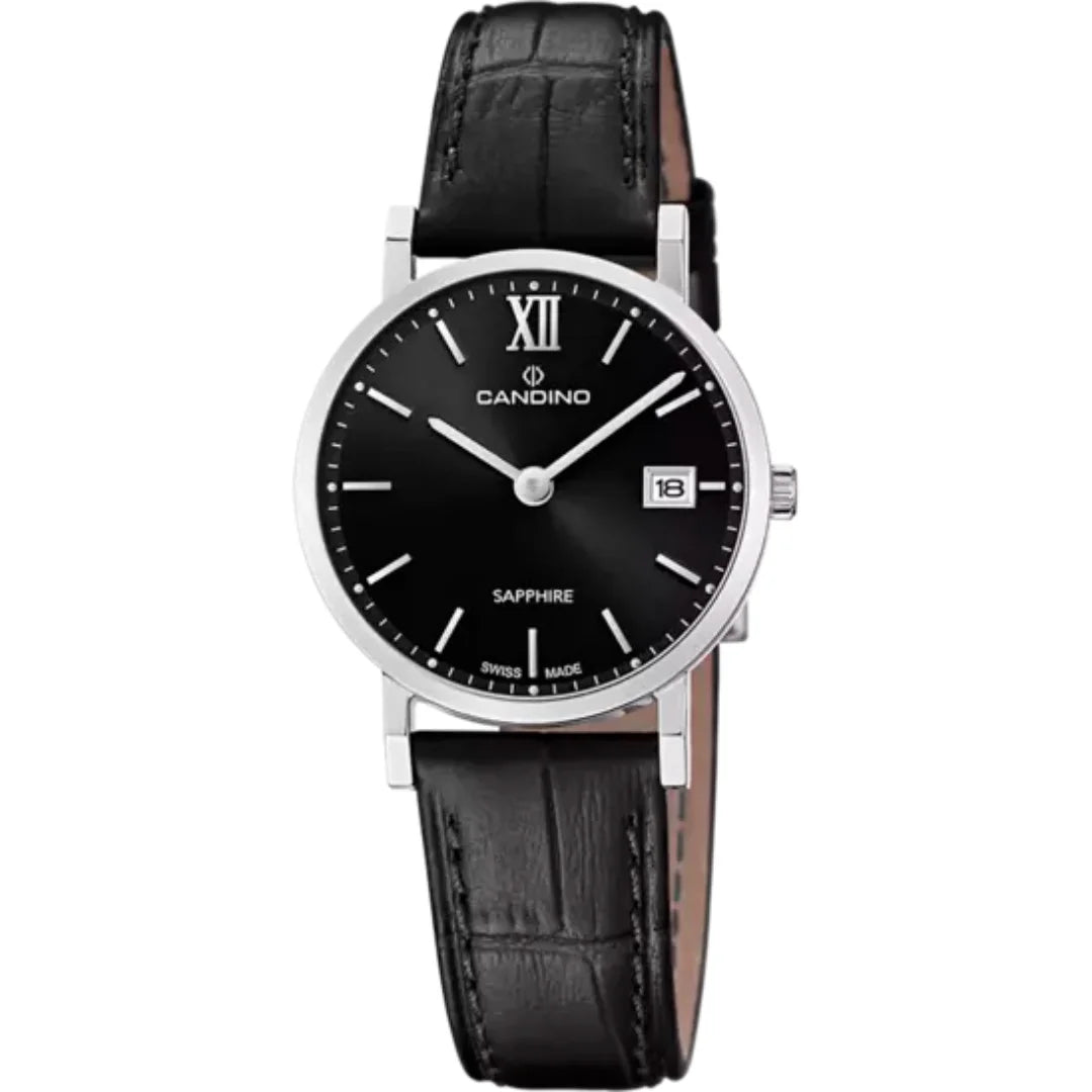 Candino Couple MännerSchweizer Uhr mit Schwarzem Zifferblatt - C4725/3
