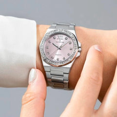 Candino Lady Elegance Damen Schweizeruhr mit Rosafarbenem Zifferblatt - C4751/4