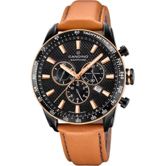 Candino Gents Sport MännerSchweizer Uhr aus Braunes Leder - C4759/1