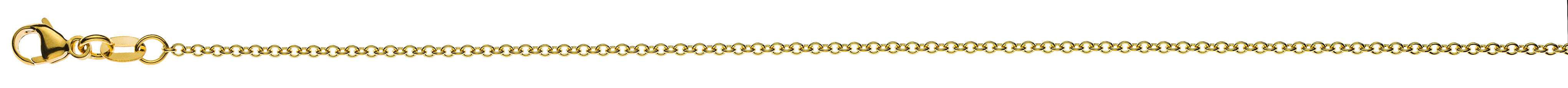 Collier Rundanker Gelbgold 750 ca. 1.6mm Light Version