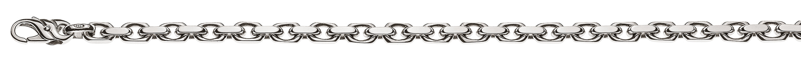 Collier Anker geschliffen Weissgold 750 ca. 5.0mm