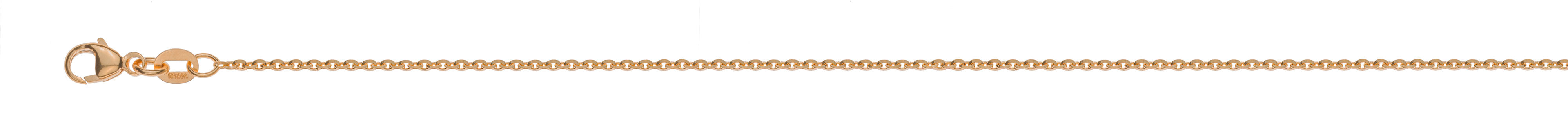 Collier Anker oval Rotgold 750 ca. 1.4mm Messerschliff