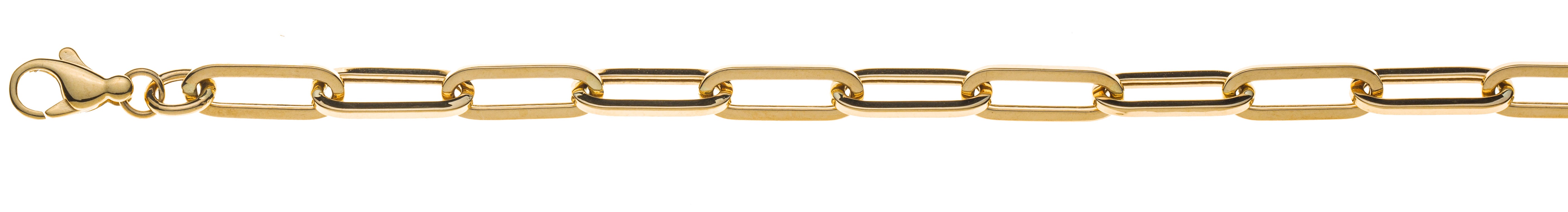 Collier Ankerkette Oval Gelbgold 375, 45 cm