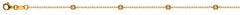 Collier Gelbgold 750 mit 11 Brillanten 0.30 ct.