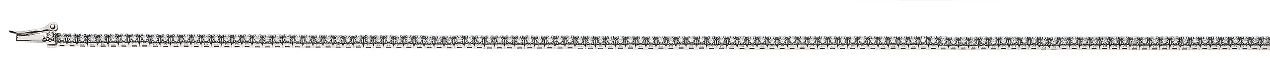 Collier Tennis Weissgold 750 mit Brillanten H-SI 1.91 ct. 45cm