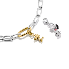 THOMAS SABO Peanuts™ Charm-Anhänger Woodstock Connect Goldfarben - CC1303-413-39