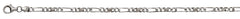 Figaro Armband poliert satiniert Weissgold 750 22cm