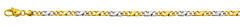 Collier Bicolor Gelb-/Weissgold 750 poliert 4,0 mm