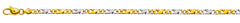 Armband Carrera poliert satiniert Bicolor Gold 750 ca. 4,0mm