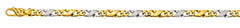 Collier Bicolor Gelb-/Weissgold 750 poliert satiniert 5,0 mm
