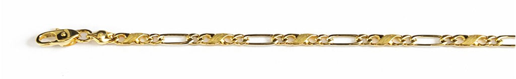 Collier Carrera Figaro Bicolor Gelb-/Weissgold 750 4.0mm 60cm