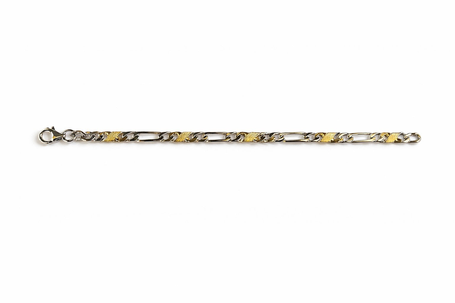 Collier Figaro poliert satiniert Bicolor 750 50cm