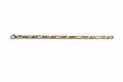 Collier Figaro poliert satiniert Bicolor 750 50cm