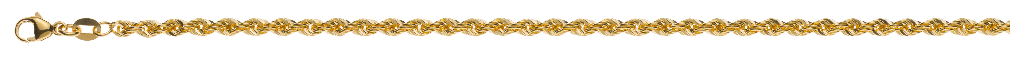 Collier Kordelkette halbmassiv Gelbgold 750 ca. 3.1mm