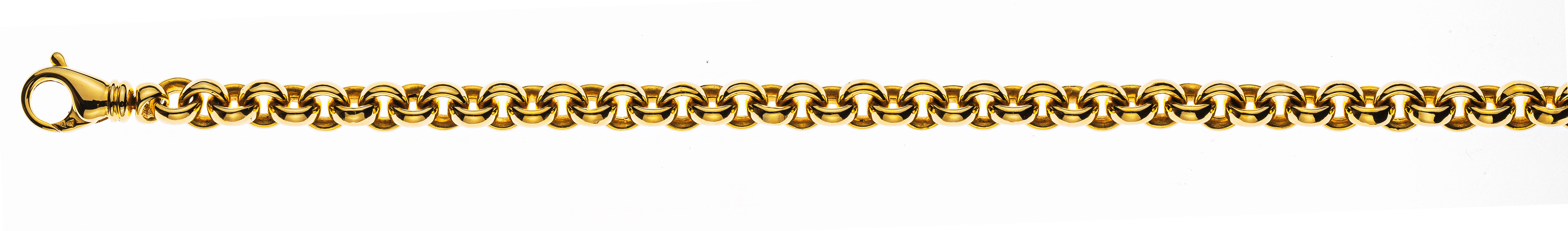 Collier Erbs Gelbgold 750 Handarbeit 6,5mm 45 cm
