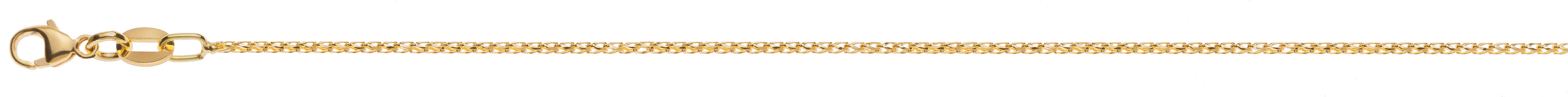 Collier Franco diamantiert Gelbgold 750 ca. 1,0mm