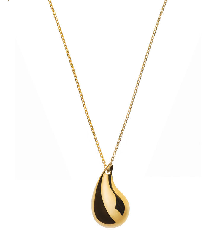 Collier Anker Gelbgold 750 mit Tropfen 45cm