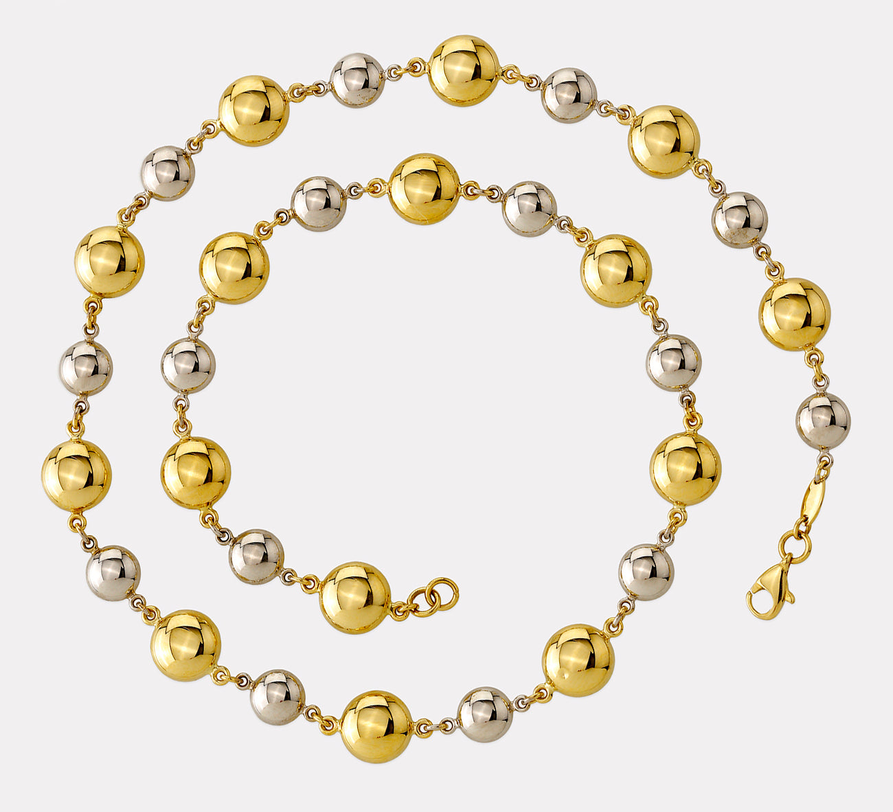 Collier Bicolor Gold 750 45cm