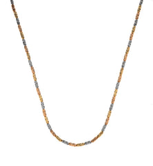 Collier Tubegeschliffen Tricolor Gelb-/Weiss-/Rotgold 750 45cm