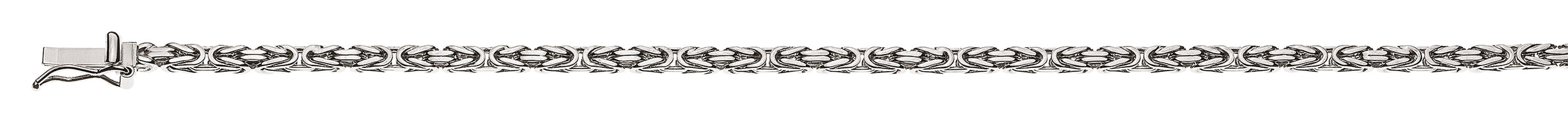 Armband Konigskette Weissgold 750 2.5 mm