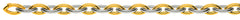 Collier Navette Bicolor Gelb-Weissgold 750, gesandelt/poliert