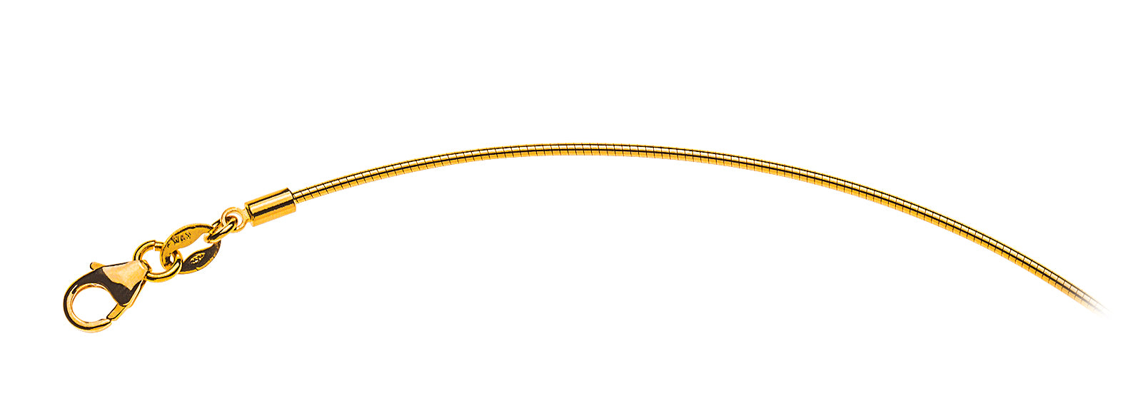 Collier Omega Gelbgold 750 ca. 1.0 mm