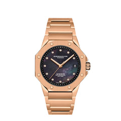 Cornavin Downtown Sky Black MOP Diamonds Limited Edition Damenuhr - CO.SKY.10D.B