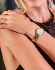 COVER Eternal Pearl Diamond Damen Uhr Weiss Gold