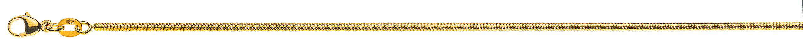 Collier Schlangenkette rund Gelbgold 750 ca. 1.6mm