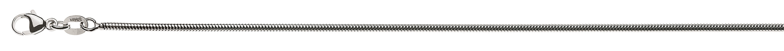 Collier Schlangenkette rund Weissgold 750 ca. 1.6mm