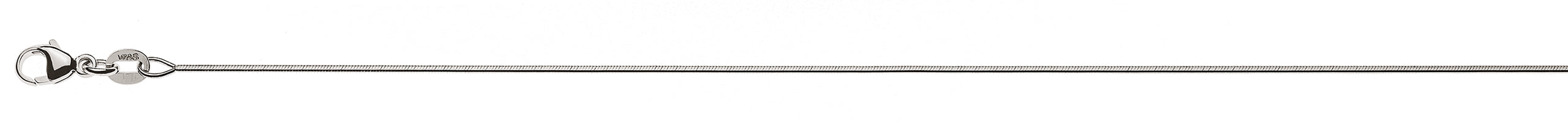 Collier Schlangenkette 8-fach diamantiert Weissgold 750 ca. 0.8mm
