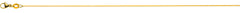 Collier Venezianer diamantiert Gelbgold 750 ca. 0.8mm