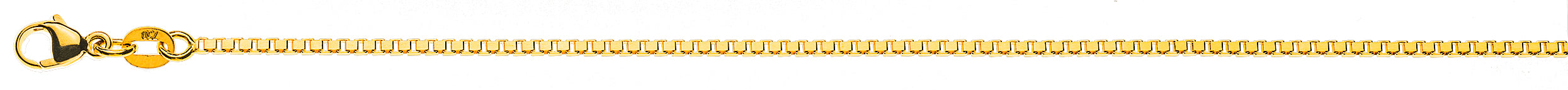 Collier Venezianer diamantiert Gelbgold 750 ca. 1.4mm