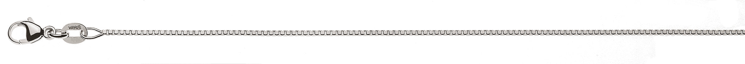 Collier Venezianer diamantiert Weissgold 750 0.9mm