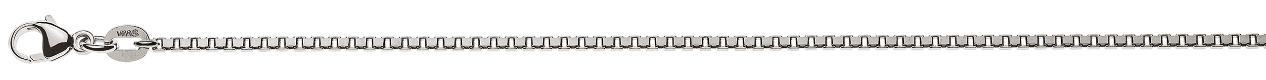 Collier Venezianer diamantiert Weissgold 750 1.6mm