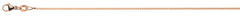 Collier Venezianer diamantiert Rotgold 750 1.0mm