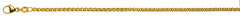 Armband Zopf Gelbgold 750 ca. 2.5 mm