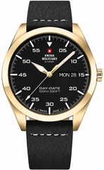 Swiss Military by Chrono Classic Day-Date Herren Gold/Schwarz – SM34087.06
