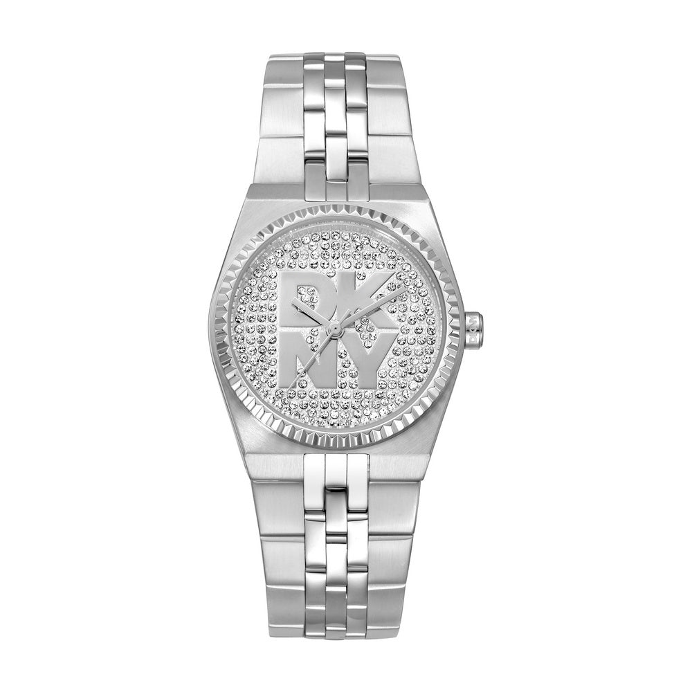 DKNY Damenuhr Logo Edelstahl 30mm